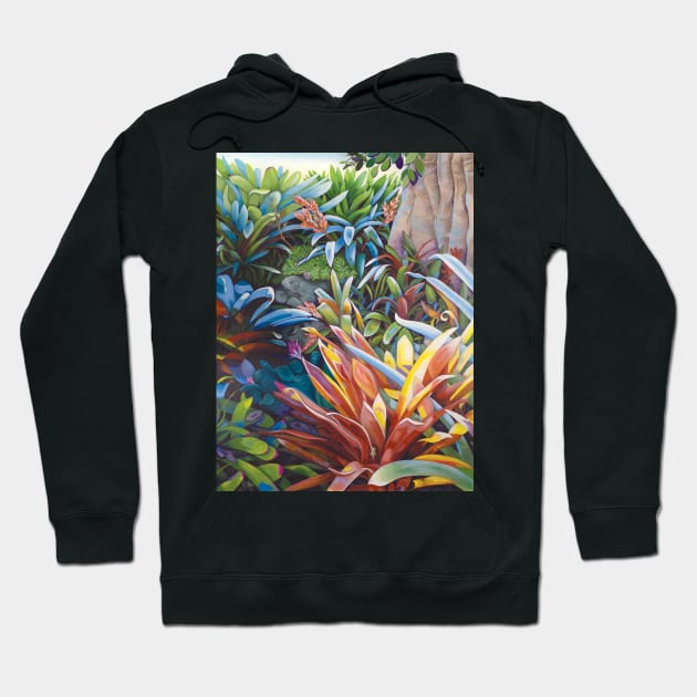 Bromeliad Oasis 1 Hoodie by artbyelly